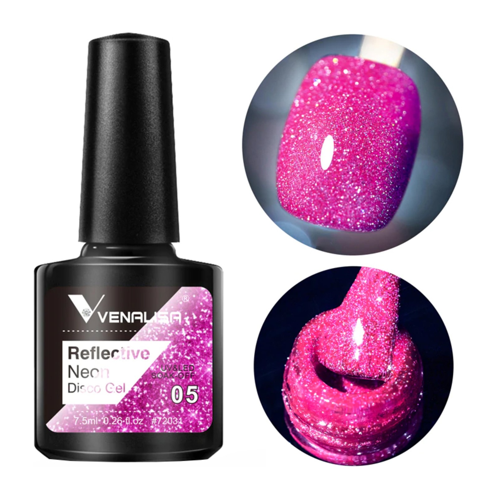 Venalisa -  Reflektéierend Neon Disco Gel -  BD05